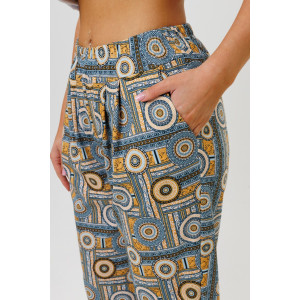 Брюки женские №2203 кулирка (последний размер) желтый 48