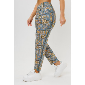 Брюки женские №2203 кулирка (последний размер) желтый 48