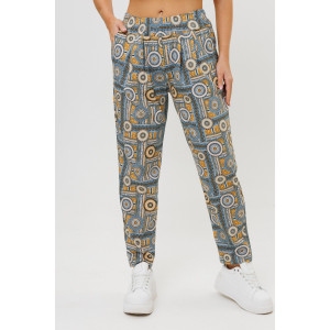 Брюки женские №2203 кулирка (последний размер) желтый 48