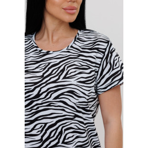 Туника женская 2000/1 кулирка (последний размер) черно-белый 44 Туника женская 2000/1 кулирка (последний размер) черно-белый 44