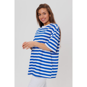 Футболка женская №1803 кулирка (последний размер) васильковый 46,48 Футболка женская №1803 кулирка (последний размер) васильковый 46,48