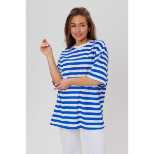 Футболка женская №1803 кулирка (последний размер) васильковый 46,48 Футболка женская №1803 кулирка (последний размер) васильковый 46,48