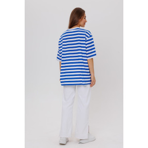 Футболка женская №1803 кулирка (последний размер) васильковый 46,48 Футболка женская №1803 кулирка (последний размер) васильковый 46,48