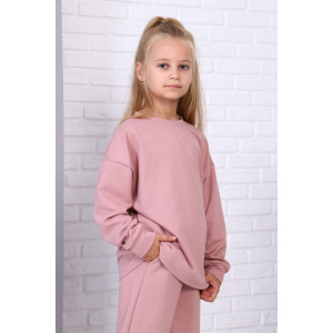 Костюм двойка детский МЛШ-48 "Диана" футер петельчатый (последний размер) пудра 140 Костюм двойка детский МЛШ-48 "Диана" футер петельчатый (последний размер) пудра 140