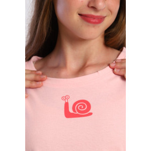 Футболка детская "Нелли" кулирка (последний размер) светло-розовый 158