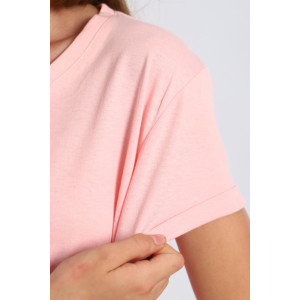 Футболка детская "Нелли" кулирка (последний размер) светло-розовый 158