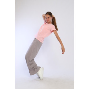 Футболка детская "Нелли" кулирка (последний размер) светло-розовый 158