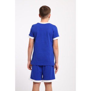 Пижама детская "Футбол" кулирка (последний размер) синий 158 Пижама детская "Футбол" кулирка (последний размер) синий 158