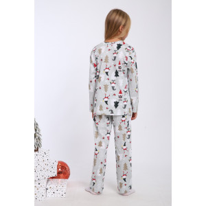 Пижама детская МЛШ "Новый год" кулирка (последний размер) 116