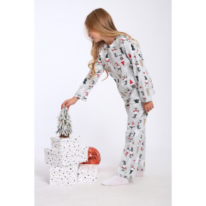 Пижама детская МЛШ "Новый год" кулирка (последний размер) 116