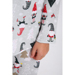 Пижама детская МЛШ "Новый год" кулирка (последний размер) 116