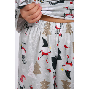 Пижама детская МЛШ "Новый год" кулирка (последний размер) 116