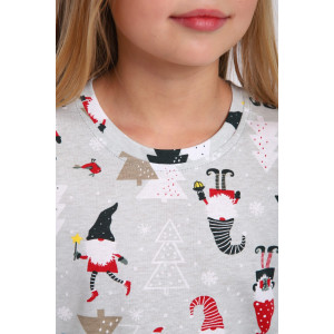 Пижама детская МЛШ "Новый год" кулирка (последний размер) 116