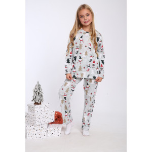 Пижама детская МЛШ "Новый год" кулирка (последний размер) 116