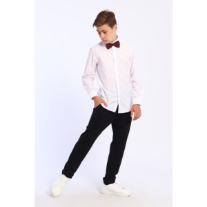 Рубашка школьная "Школьник" сорочечная ткань (последний размер) белый 164-170