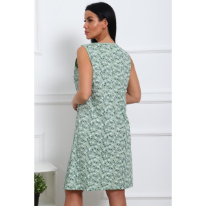 Сорочка женская 00986 кулирка (последний размер) оливковый 52