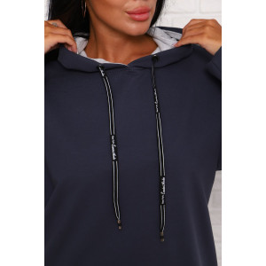 Толстовка женская 944-3 футер с лайкрой (последний размер) серый 46,48