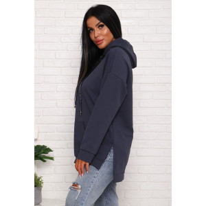 Толстовка женская 944-3 футер с лайкрой (последний размер) серый 46,48