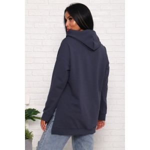 Толстовка женская 944-3 футер с лайкрой (последний размер) серый 46,48