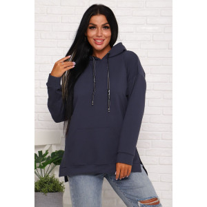 Толстовка женская 944-3 футер с лайкрой (последний размер) серый 46,48