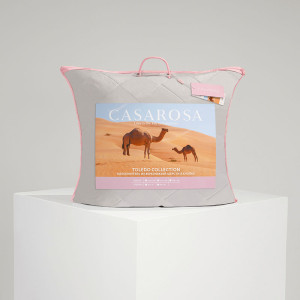 Подушка 2-х камерная верблюжья шерсть в тике "Толедо"