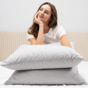 Подушка 2-х камерная верблюжья шерсть в тике "Толедо"