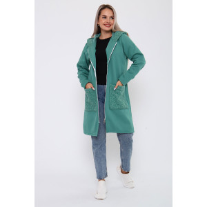 Кардиган женский К3100.1 футер 3-х нитка (р-ры: 52-62)