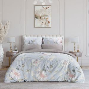 Постельное белье сатин на резинке "Адам и Ева"