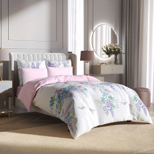 Постельное белье сатин на резинке "Колибри" Постельное белье сатин на резинке "Колибри"