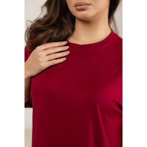 Футболка женская 2159/2 вискоза (р-ры: 48-58) бордовый Футболка женская 2159/2 вискоза (р-ры: 48-58) бордовый