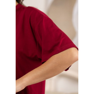 Футболка женская 2159/2 вискоза (р-ры: 48-58) бордовый Футболка женская 2159/2 вискоза (р-ры: 48-58) бордовый