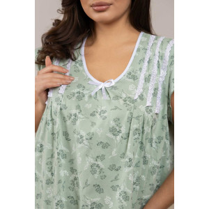 Сорочка женская 2071/5 кулирка (р-ры: 48-62) зеленый Сорочка женская 2071/5 кулирка (р-ры: 48-62) зеленый