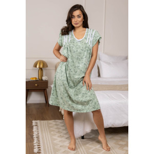 Сорочка женская 2071/5 кулирка (р-ры: 48-62) зеленый Сорочка женская 2071/5 кулирка (р-ры: 48-62) зеленый