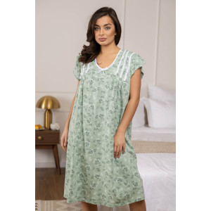 Сорочка женская 2071/5 кулирка (р-ры: 48-62) зеленый Сорочка женская 2071/5 кулирка (р-ры: 48-62) зеленый