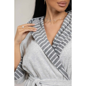 Халат женский 2126/1 махра (р-ры: 48-62) серый