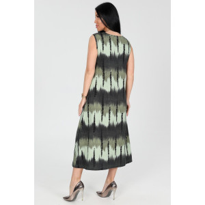 Платье женское "Мираж" ПлК-2916 кулирка (р-ры: 48-62) сев.сияние зелен.