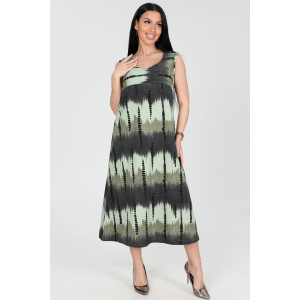 Платье женское "Мираж" ПлК-2916 кулирка (р-ры: 48-62) сев.сияние зелен.