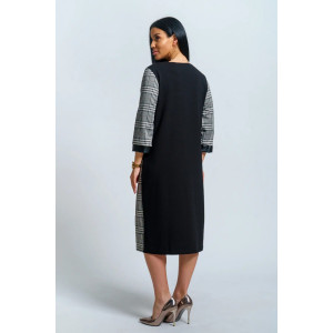 Платье женское "Аллегро" футер (р-ры: 50-58) клетка