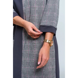 Платье женское "Аллегро" футер (р-ры: 50-58) серый