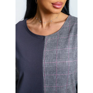 Платье женское "Аллегро" футер (р-ры: 50-58) серый