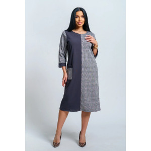 Платье женское "Аллегро" футер (р-ры: 50-58) серый