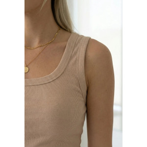 Майка женская "Мия" кашкорсе (р-ры: 46-56) пудра