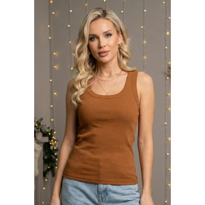 Майка женская "Мия" кашкорсе (р-ры: 46-56) горчичный