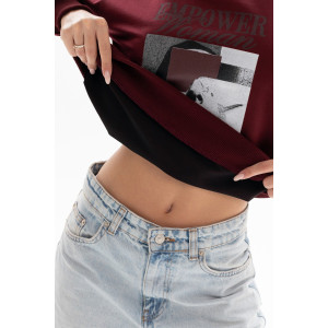 Толстовка женская №00028 футер 2-х нитка (р-ры: 40-58) бордовый Толстовка женская №00028 футер 2-х нитка (р-ры: 40-58) бордовый