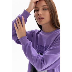 Толстовка женская №00028 футер 2-х нитка (р-ры: 40-58) сиреневый Толстовка женская №00028 футер 2-х нитка (р-ры: 40-58) сиреневый
