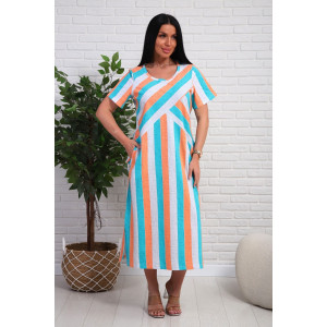 Платье женское №348т кулирка (р-ры: 48-58) бирюзовый