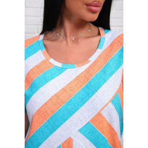 Платье женское №348т кулирка (р-ры: 48-58) бирюзовый