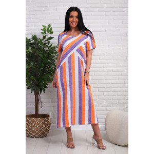 Платье женское №348т кулирка (р-ры: 48-58) оранжевый