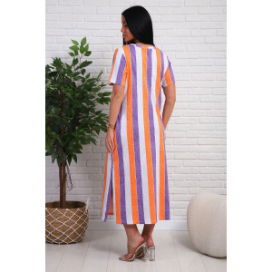 Платье женское №348т кулирка (р-ры: 48-58) оранжевый