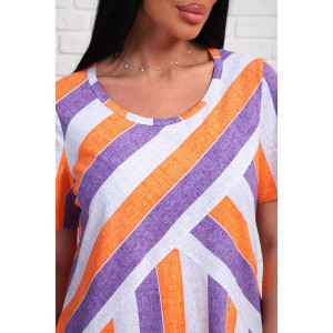 Платье женское №348т кулирка (р-ры: 48-58) оранжевый